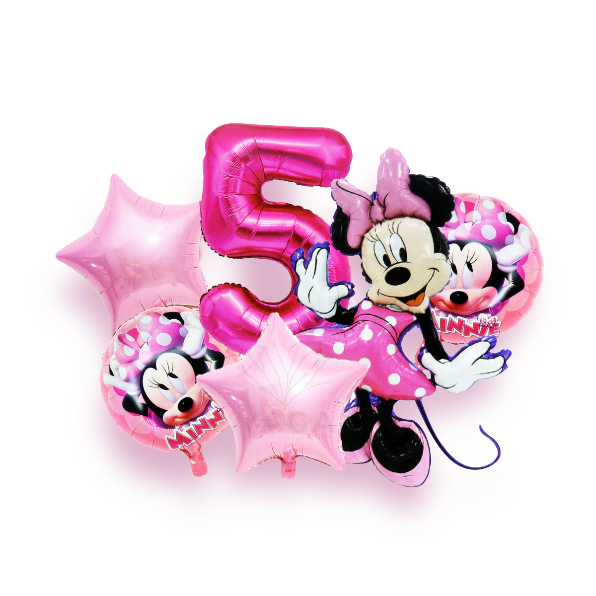 Kits 6pz Globos Metalicos Minnie Mouse Numero Cumpleaños – Comercializadora  VAGA