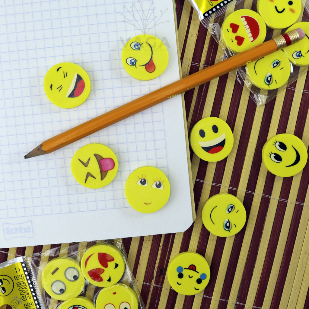 Pack De 144 Gomas De Borrar Emoji – Mini Borradores De Lápiz Con Caritas Divertidas, Ideales Para Premios, Fiestas Y Regalos Infantiles