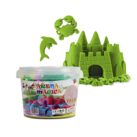 Set Arena Mágica Moldeable Kinética Didáctico En Cubeta