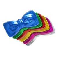 12 Moño Corbatín Plastico Neon Colores Batucada Fiesta