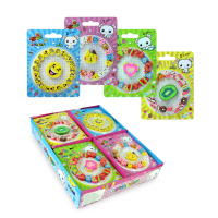 24 Set De Borradores Gomas Figuras Kawaii Emojie Kiwii Gato