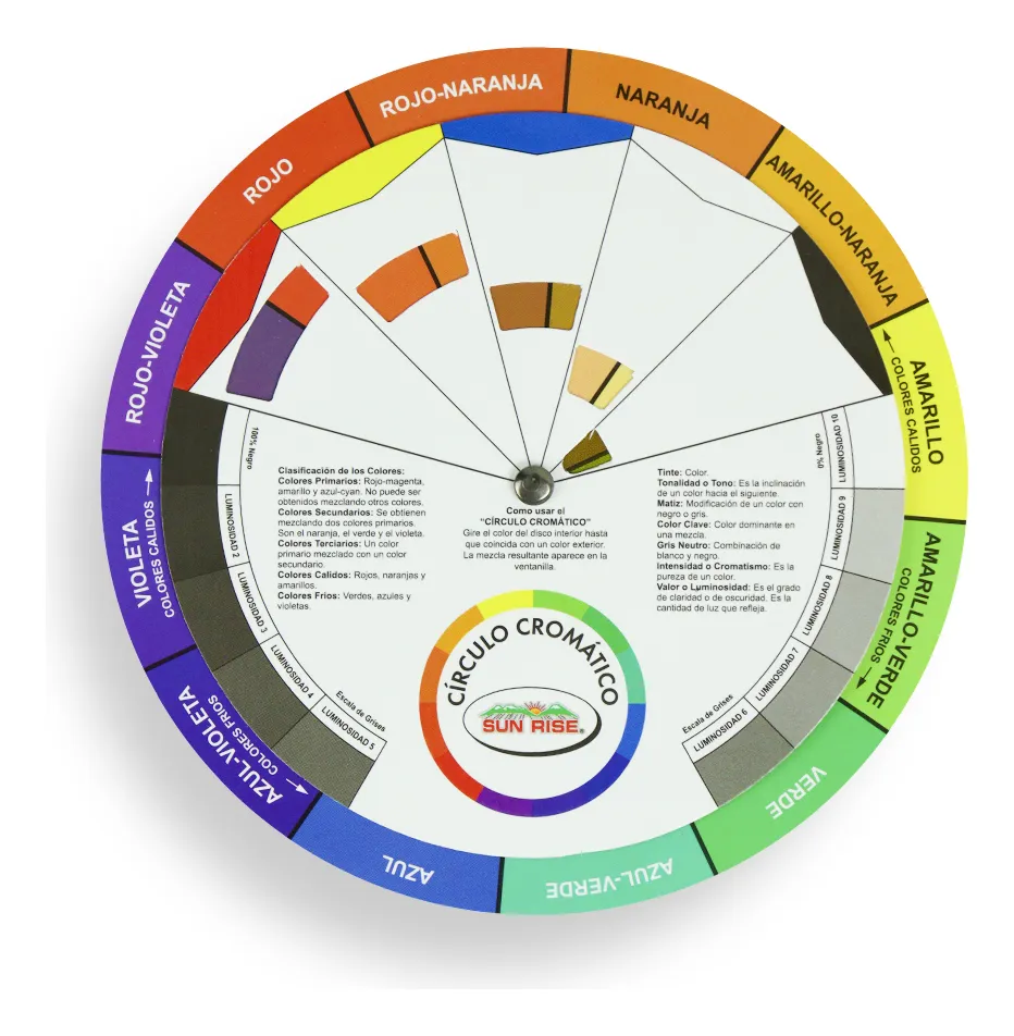 Círculo Cromático Sun Rise Disco De Color Profesional - Imagen 2