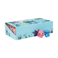 Caja 24 Sacapuntas Stitch Y Angel 1 Orificio Escolar Azul/rosa