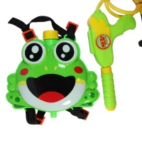 Pistola Con Tanque De Agua Mochila Ranita Diversión Vaga