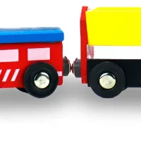 Juguete Tren Con Enganche De Imán Ferrocarril Para Niños Tren Colores