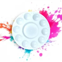 Godete Plástico 16.5 Cm Con 10 Espacios Pintura Acuarela