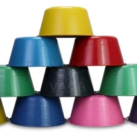 10 Jícaras Bandejas Baldes De Plástico Uso Rudo Lavar Colores Surtidos