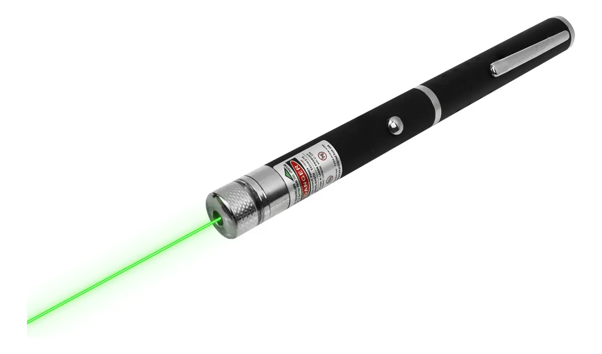 Laser Puntero Tipo Pluma 532nm Verde 8 Puntas Efectos 200 M - Imagen 9
