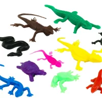 100 Animales Plástico Reptiles Y Batracios Maqueta Escolar