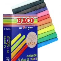 12 Piezas Gis Colores Surtidos Resistente Gs001