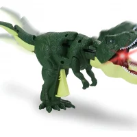 Juguete Dinosaurio Za Za Ruge Y Enciende La Luz Café