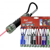 12 Llavero Mini Puntero Laser 3 En 1