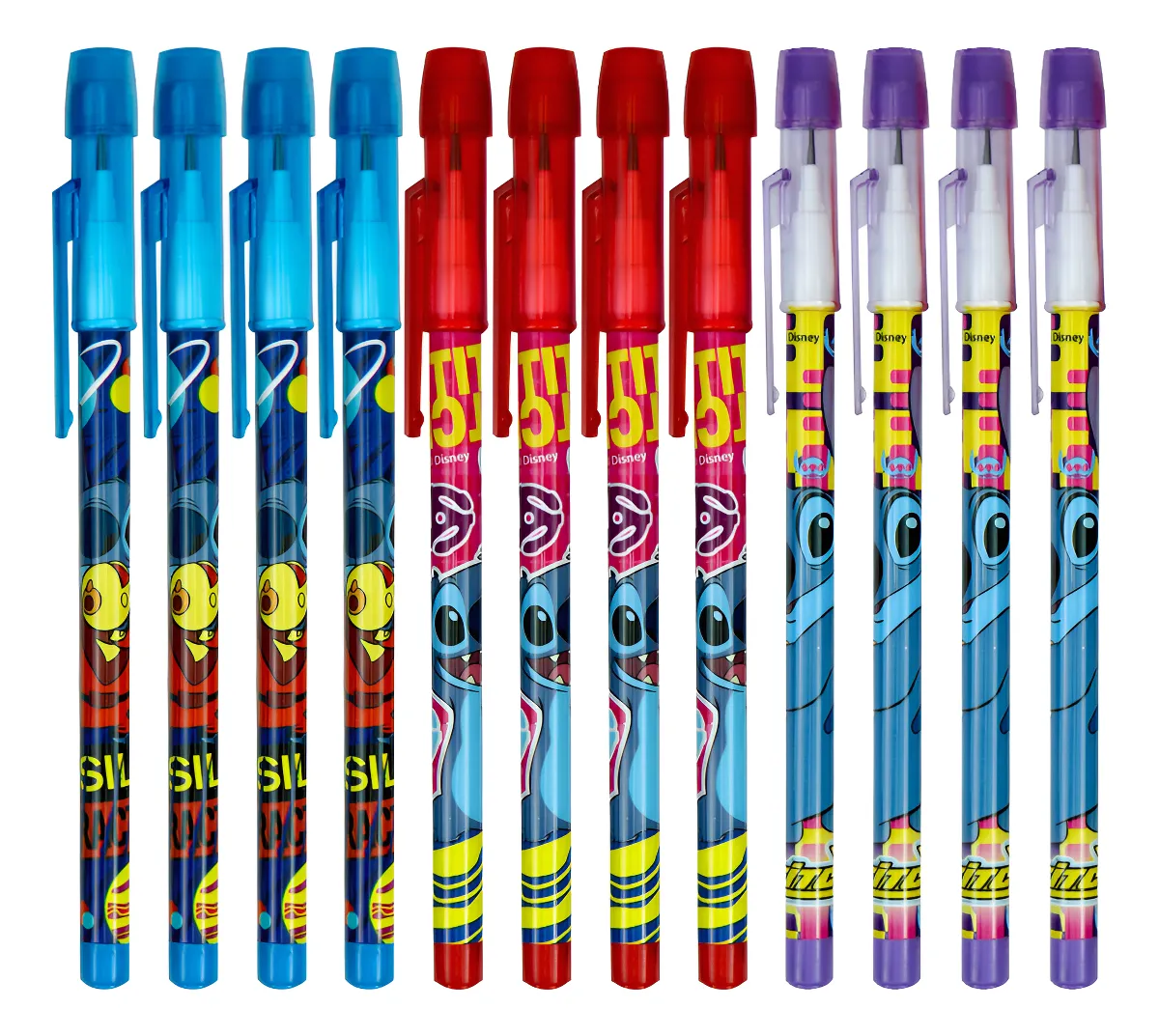 12 Lapiz Con Goma Puntillas Intercambiables De Stitch Stitch