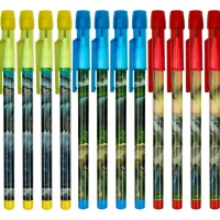 12 Lápiz Con Goma Puntillas Intercambiables Dinosaurios