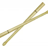 Un Par De Baquetas Madera Banda De Guerra 29cm Ocre 29cm