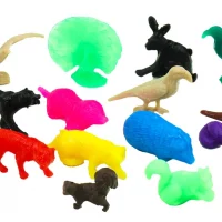 100 Animales Plástico Habitad Bosque Maqueta Escolar