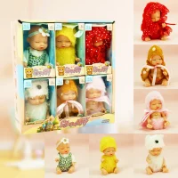 6 Mini Muñecas Bebé Reborn Baby Strawberry Juguete Realista