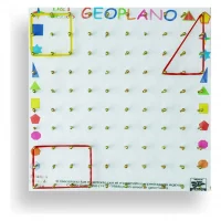 Geoplano Grande De Madera 20cm X 20cm