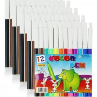 12 Paquetes De Plumines Lavables Económicos Color Pen