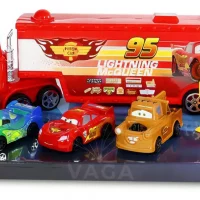 Camión Mack Juguete Cars Vaga + 3 Vehículos Rayo McQueen Plástico