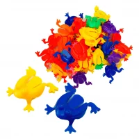 50 Ranitas Saltarinas Plástico Juego Didactico Pinza Fina 50