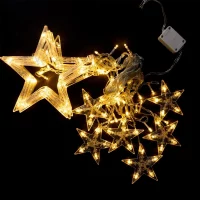 Series De Luces Estrellas Luz Cálida 3 Metros