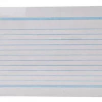 100 Tarjetas Fichas De Trabajo Raya 5x8 Grande 12x20cm 140gr