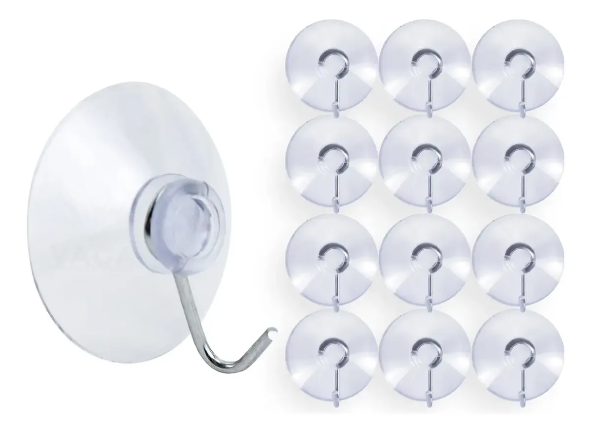 12 Chupones Con Ganchos De Plastico Colgador