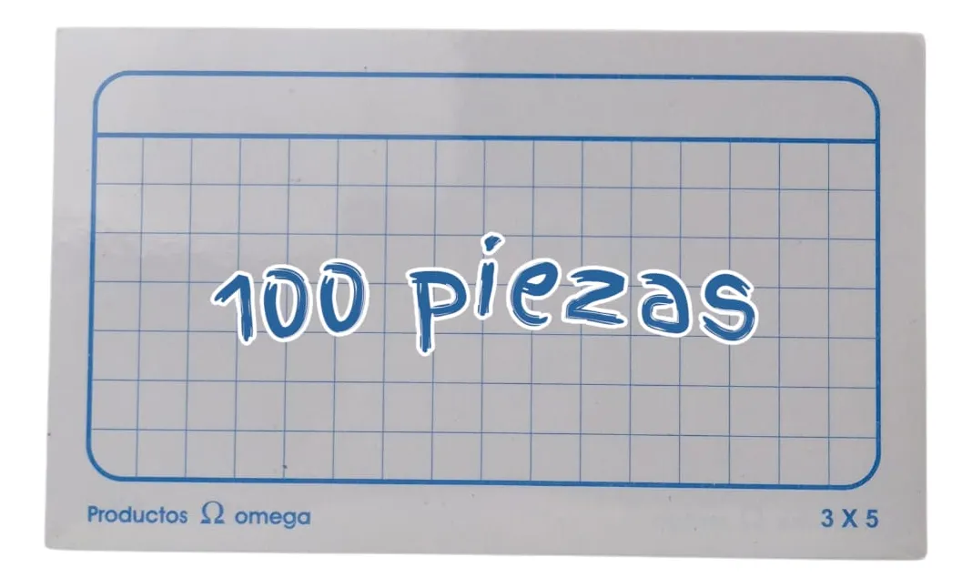 100 Tarjetas Fichas Bibliográficas Cuadro 7.5x 12.5cm 140gr - Imagen 3