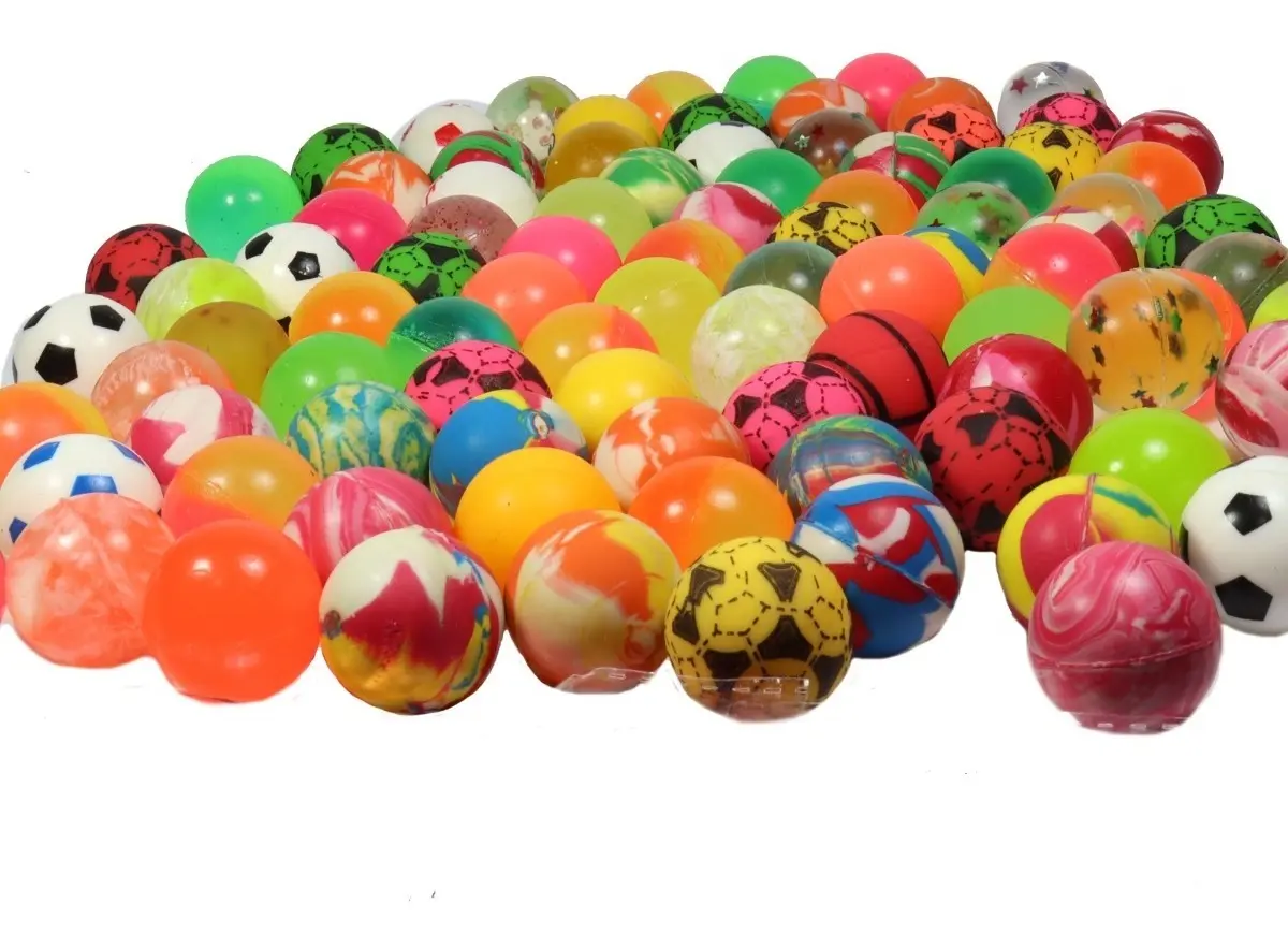 Pelota Loca Saltarina 27mm Para Chicleras 100 Piezas - Imagen 3