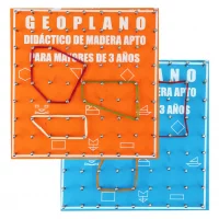 Geoplano Didáctico De Madera 15 Cm X 15 Cm